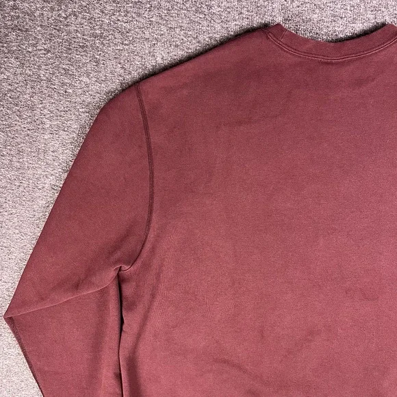 Nike SB Sweaters Mens L Maroon Loose Fit Pullover Skateboarding Swoosh Heavy - Picture 11 of 14